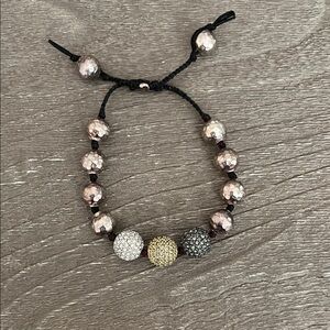 Tai Black and Gold Beaded Bracelet Neiman Marcus